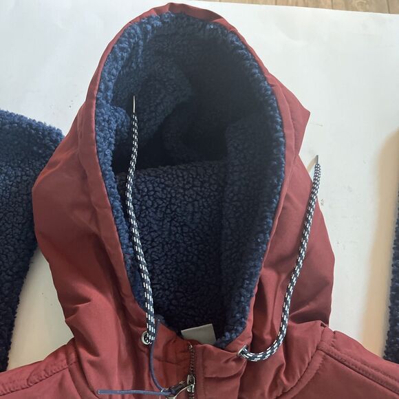 Hurley Men's Long Sleeve Half Zip Sherpa Anorak Hoodie Pullover Jacket Small - Picture 5 of 6